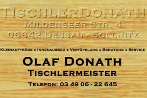 Tischlerei in 3. Generation hat freie Kapazität Logo
