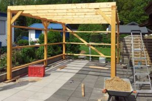 Aufbau eines Carport